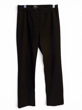 Lafayette 148 New York Black Pull-On Straight-Leg Trousers